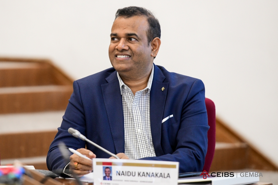 CEIBS alumnus Naidu Kanakala