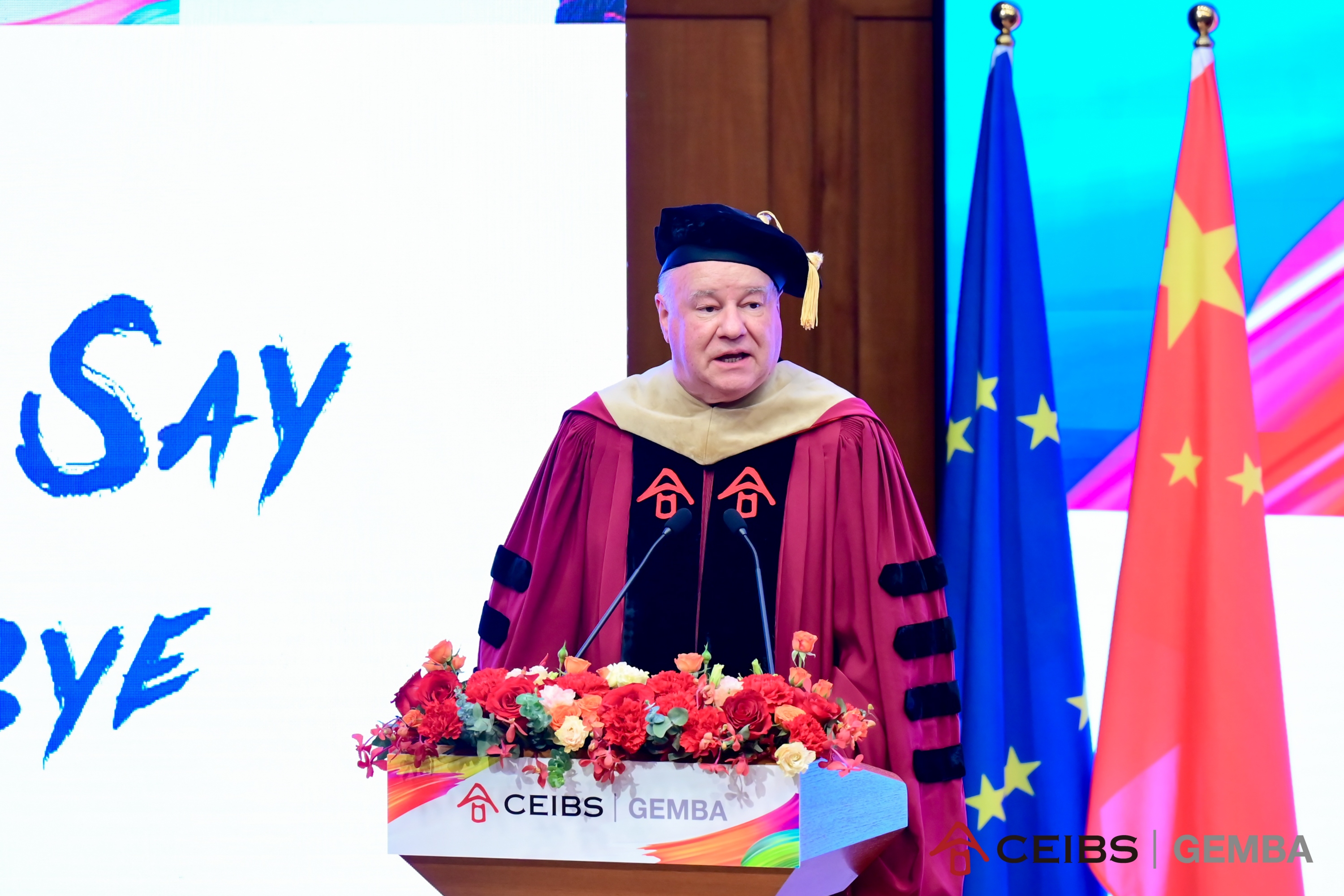 杜道明（Dominique Turpin）院长（欧方）致辞