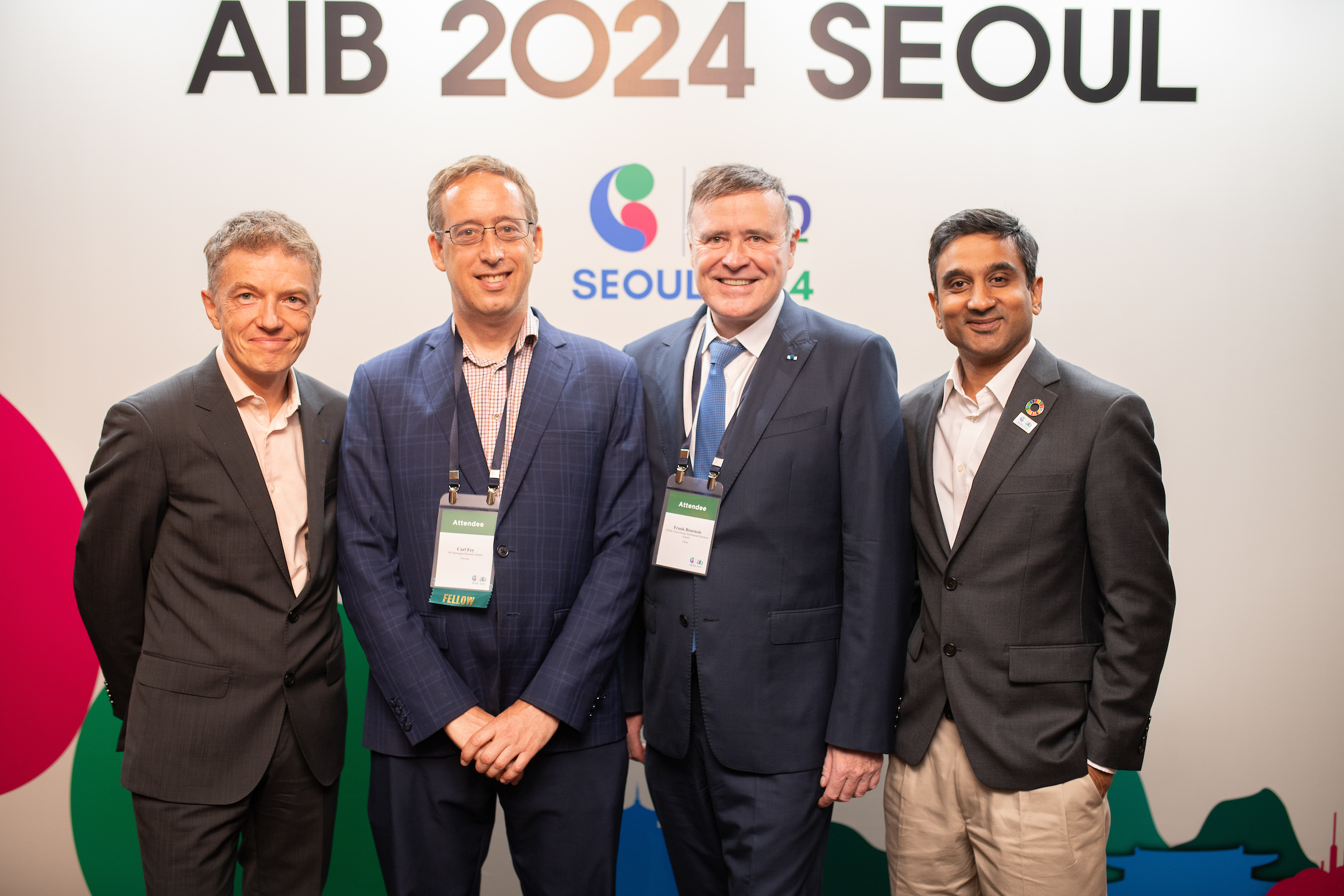 Frank Bournois accepts AIB award