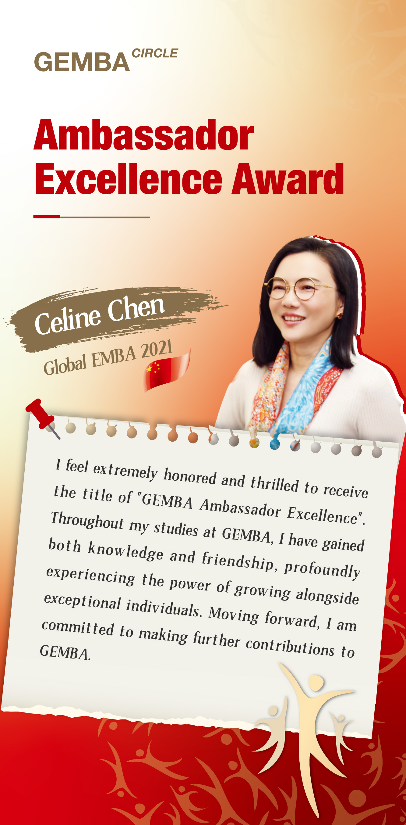 Ambassador Excellence Award - Celine Chen