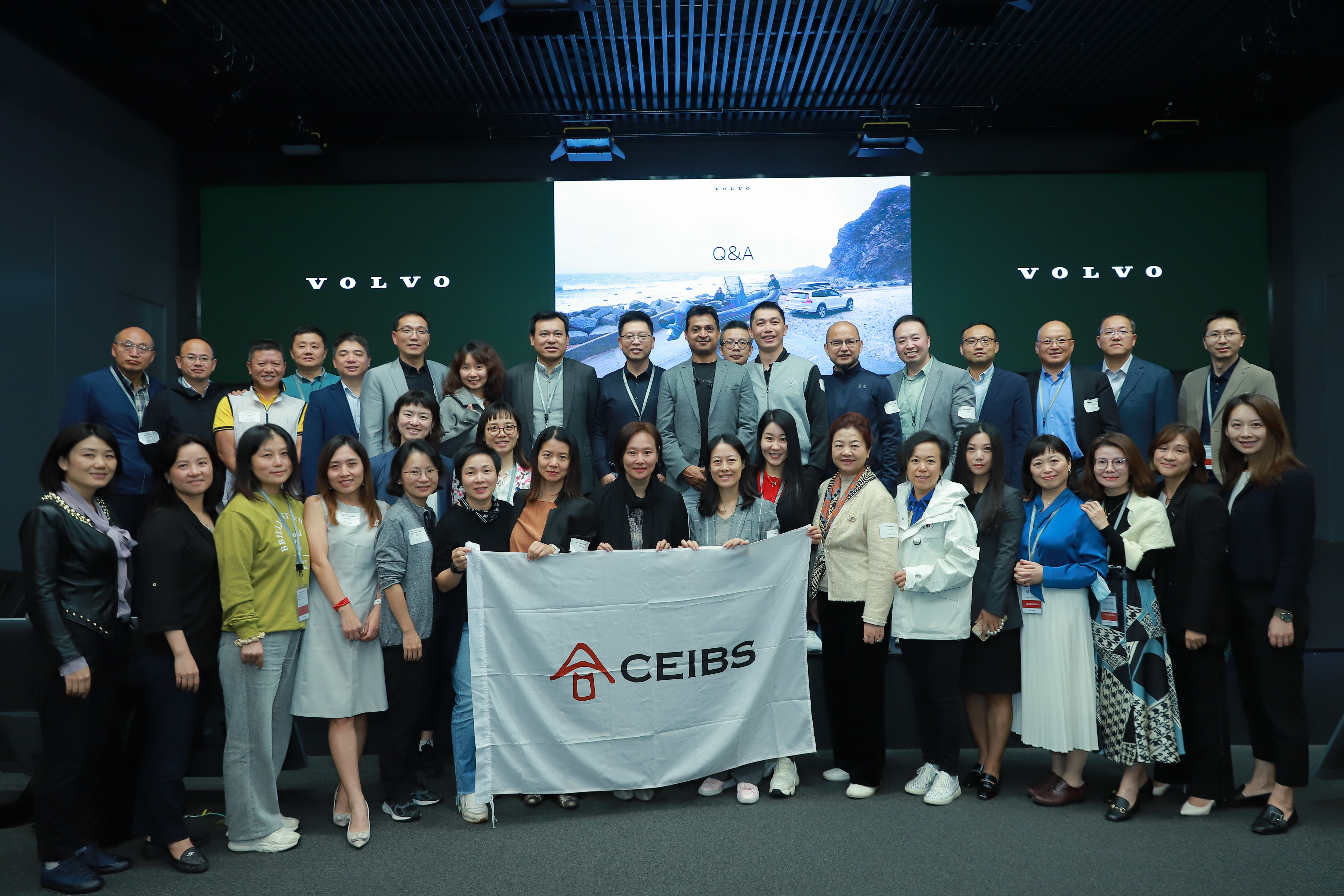 GEMBA Students Volvo Visit group photo