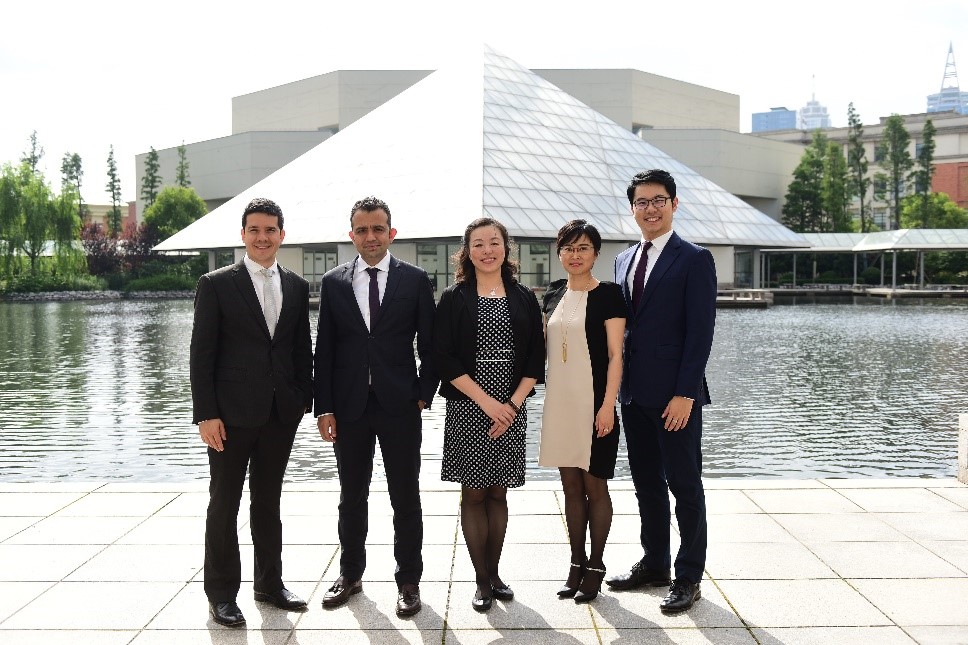 Onur with some of his Global EMBA classmates at CEIBS Shanghai Campus