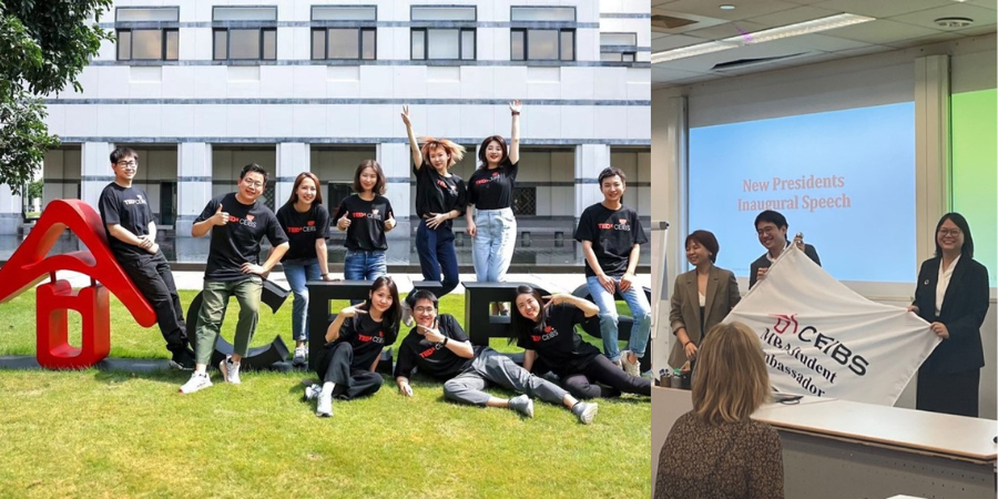 TEDxCEIBS team and the Student Ambassador Presidents handover