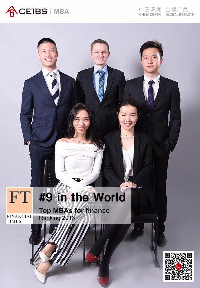 Travis with MBA classmates