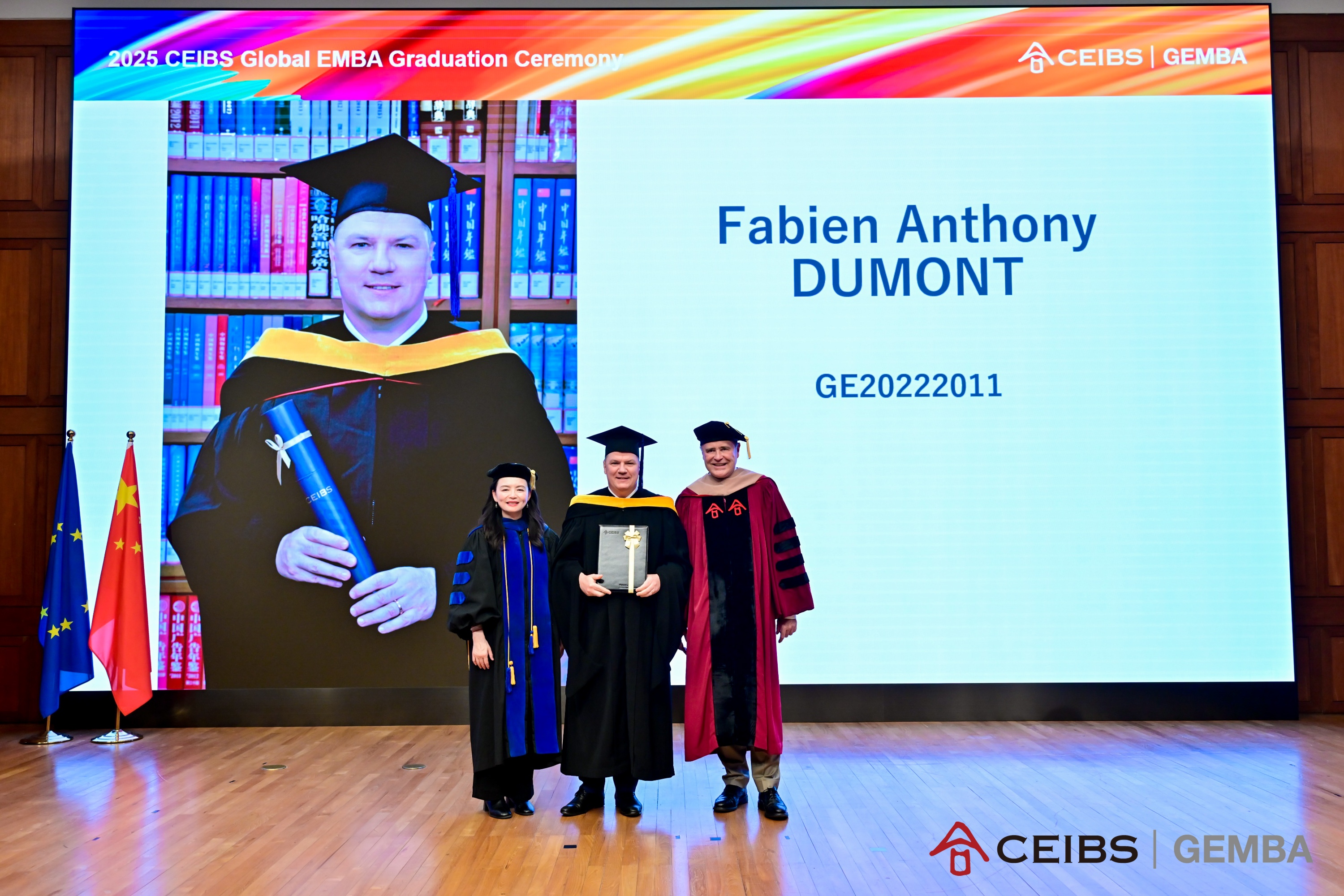 Fabien Dumont, GEMBA 2022 at the graduation ceremony