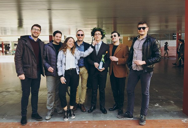 With friends in Bari, Italy, 22 March 2017